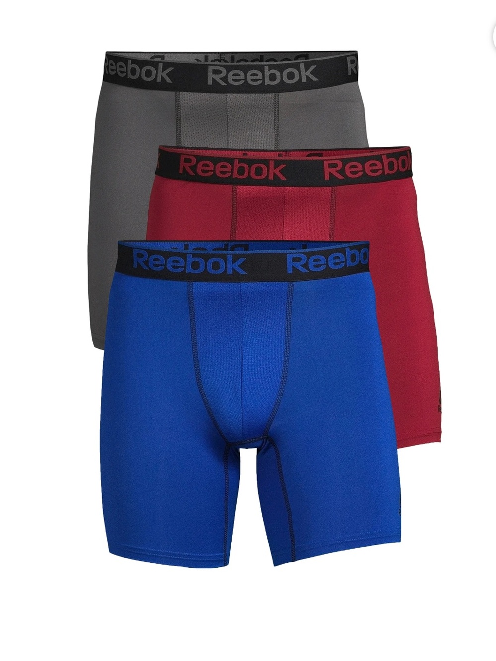 Reebok Men's Pro Series Performance Boxer Brief Extended Length Underwear